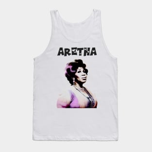 Aretha Franklin - Retro Soul Fan Design Tank Top